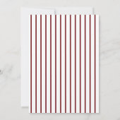 Watercolor Floral Red Burgundy Sweet Sixteen Kaart (Achterkant)