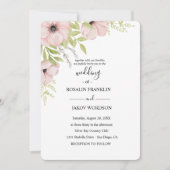 watercolor floral rustic wedding kaart (Voorkant)