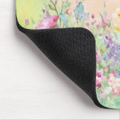 Watercolor floral Spring Ladybug Muismat (Hoek)
