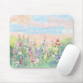 Watercolor floral Spring Ladybug Muismat (Met muis)