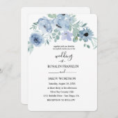 watercolor floral wedding  kaart (Voorkant / Achterkant)