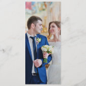 Watercolor Floral Wedding Menu (Achterkant)