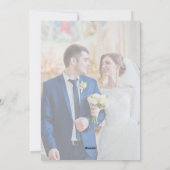 watercolor floral wedding Welcome Sign Feestdagenkaart (Achterkant)