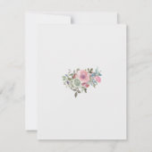 Watercolor Florals Wedding RSVP Kaartje (Achterkant)