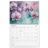 Watercolor Flower Abstract Calendar Kalender (Feb 2027)
