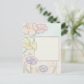 watercolor flower card for all occasions briefkaart (Staand voorkant)