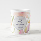 watercolor flower editable grote koffiekop (Voorkant)