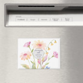 watercolor flower editable magneet (Insitu (Vaatwasser))