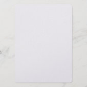 watercolor flower editable menu card  (Achterkant)