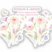 watercolor flower editable sticker (Voorkant)