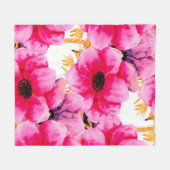 Watercolor flower seamless pattern background,beau fleece deken (Voorkant (Horizontaal))