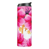 Watercolor flower seamless pattern background,beau thermosbeker (Gedraaid links)