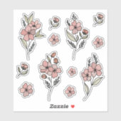 Watercolor Flower Sticker pack (Vel)