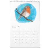 Watercolor flowers and animals Calendar Kalender (Jan 2026)