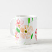 Watercolor Flowers Best Mom Ever   Koffiemok (Voorkant links)