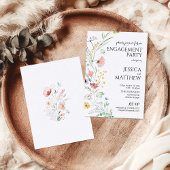 Watercolor Flowers Engagement Party
