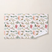 Watercolor Flowers Pattern Bad Handdoek (Handdoek)