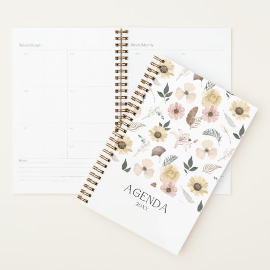 Watercolor Flowers Planner (Display)