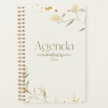 Watercolor Flowers Planner – Minimalist Design