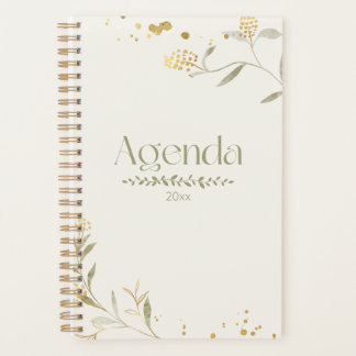 Watercolor Flowers Planner – Minimalist Design