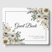 Watercolor Flowers Wedding Gastenboek (Voorkant)