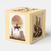 Watercolor Flying Cowboy Bedankdoosjes (Achterkant)