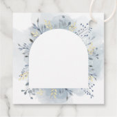 watercolor foliage First Communion Bedankjes Labels (Achterkant)