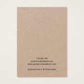 Watercolor Forest Jewelry Kraft Display Card Visitekaartje (Achterkant)