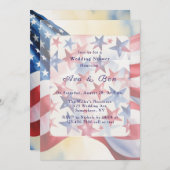 Watercolor Fourth Of July Wedding Shower Kaart (Voorkant / Achterkant)