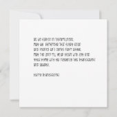 Watercolor fox and pumpkin card kaart (Achterkant)