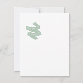 Watercolor Fox on Sleigh Christmas Card Feestdagenkaart