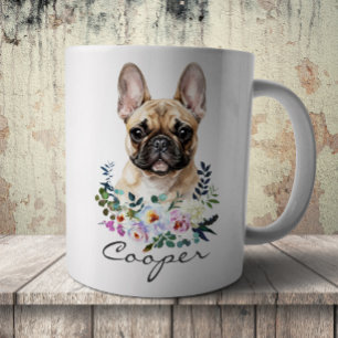 Watercolor Franse Bulldog Koffiemok
