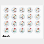 Watercolor Franse Bulldog Sticker (Vel)