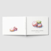 Watercolor Franse Macarons Bakkerij Bruidsdouche Gastenboek (Volledig)