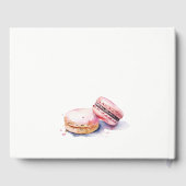 Watercolor Franse Macarons Bakkerij Bruidsshower Gastenboek (Achterkant)