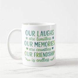 Watercolor Friendship Quote Koffiemok