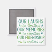 Watercolor Friendship Quote Magneet (Voorkant / Achterkant)