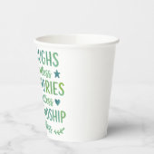 Watercolor Friendship Quote Papieren Bekers (Links)