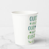 Watercolor Friendship Quote Papieren Bekers (Rechts)