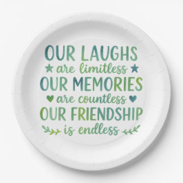 Watercolor Friendship Quote Papieren Bordje