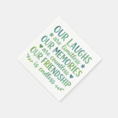 Watercolor Friendship Quote Servet (Hoek)