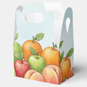 Watercolor Fruit Abundance, Tu Bishvat Background Bedankdoosjes (Geopend)