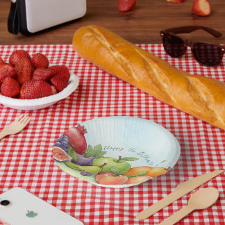 Watercolor Fruit Abundance, Tu Bishvat Background Papieren Kommen