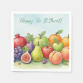 Watercolor Fruit Abundance, Tu Bishvat Background Servet (Voorkant)