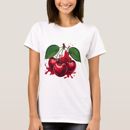 Watercolor Fruit Dames T-Shirt (Voorkant)