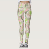 Watercolor Fruit Pattern | Vibrant Citrus Leggings (Voorkant)