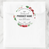 Watercolor fruit Product Ronde Label (Tas)