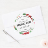 Watercolor fruit Product Ronde Label (Envelop)