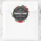 Watercolor fruit Product Ronde Label (Tas)