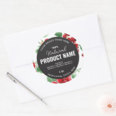 Watercolor fruit Product Ronde Label (Envelop)